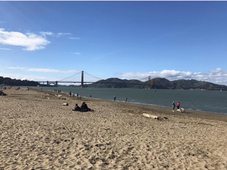 Golden Gate as seen from Chrissy Field