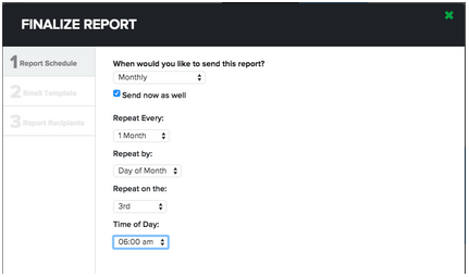 BrightGauge report options