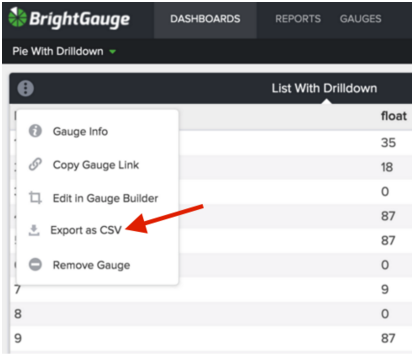 BrightGauge_export gauge data to CSV
