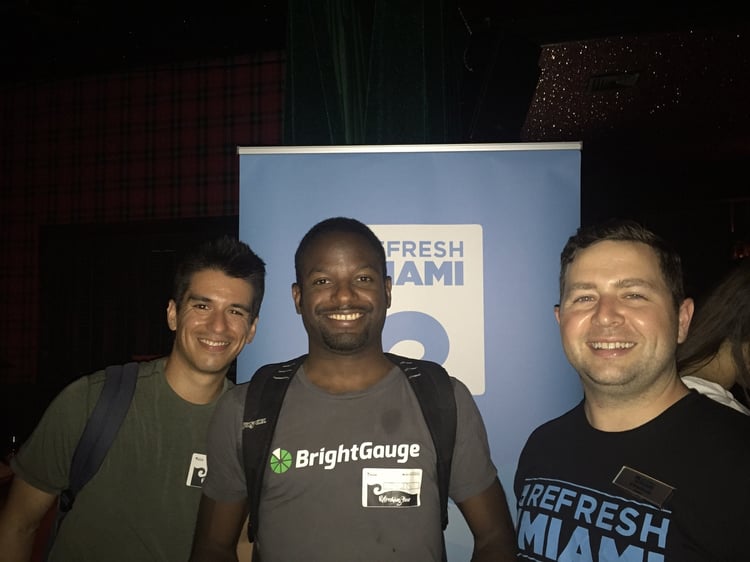 BrightGauge at a Refresh Miami event