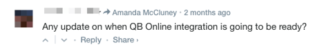 Another Comment About Our QuickBooks Online Integration