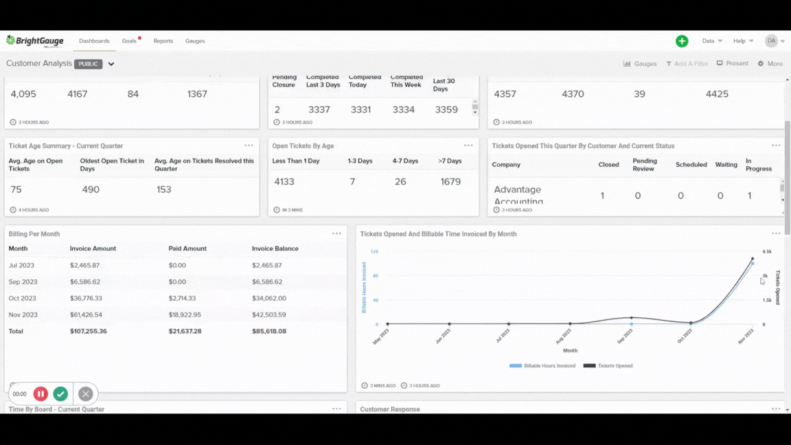 Customer Analysis Dashboard
