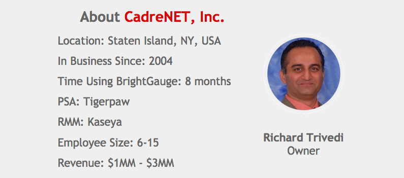 [Case Study] CadreNET saves 25 Hours per week using BrightGauge
